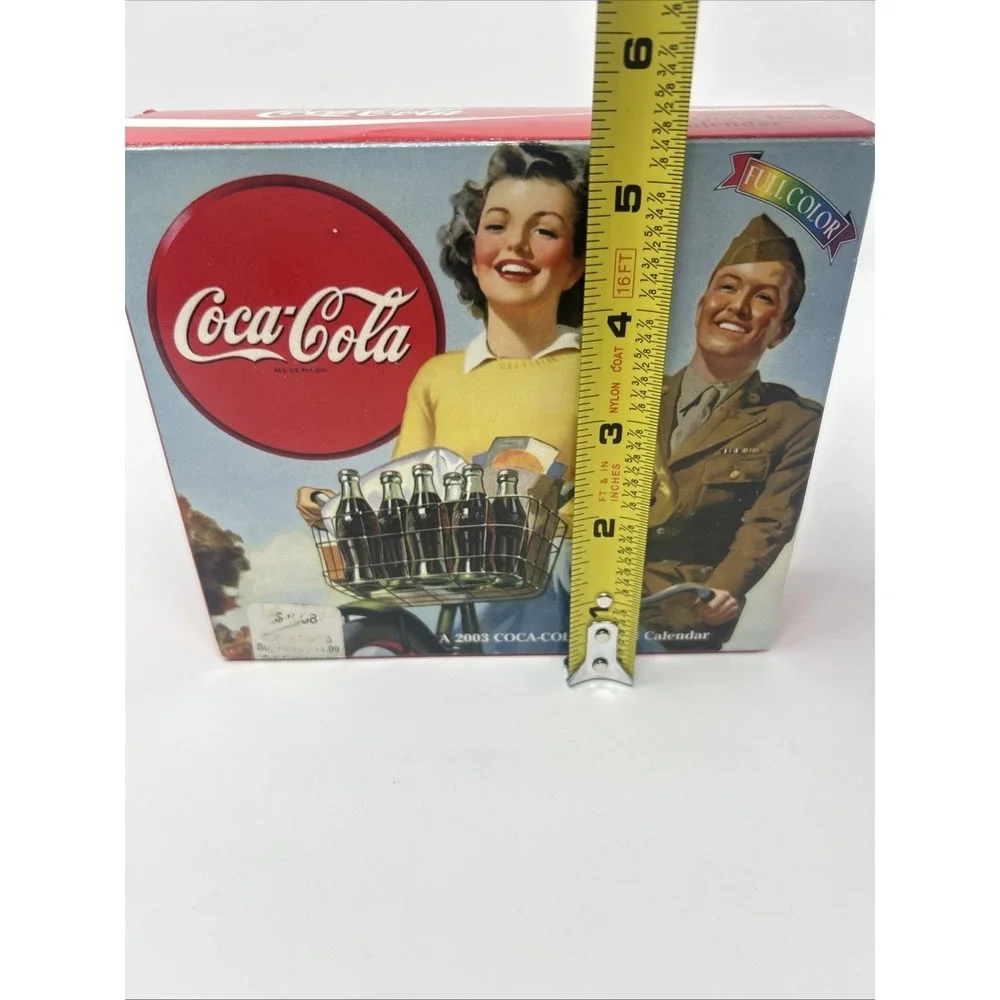 NIB 2003 Coca-Cola Brand Desk Calendar Full Color Advertising Company History